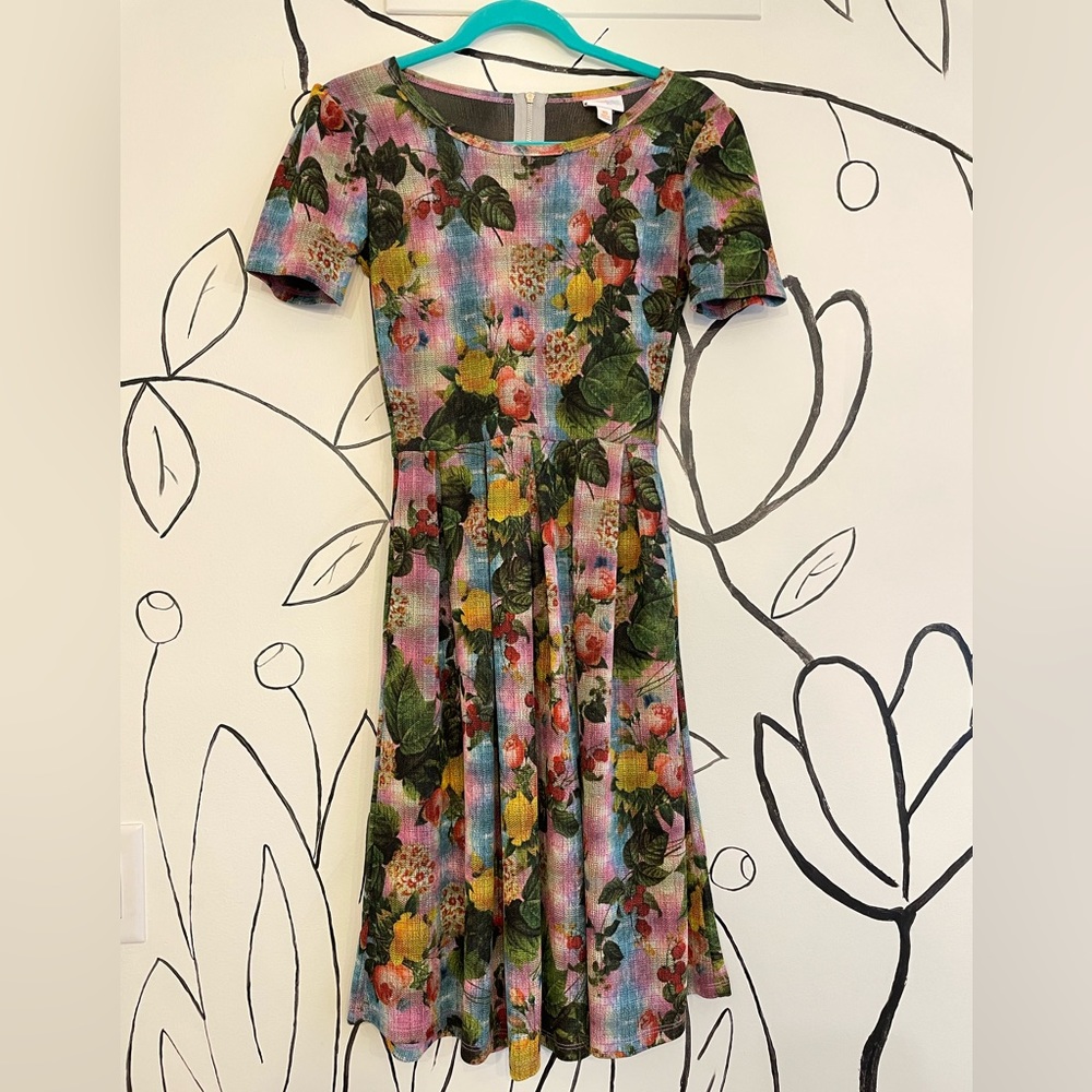 A-line Floral Dress